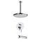 Tub and Shower Faucet Set with Ceiling Rain Shower Head